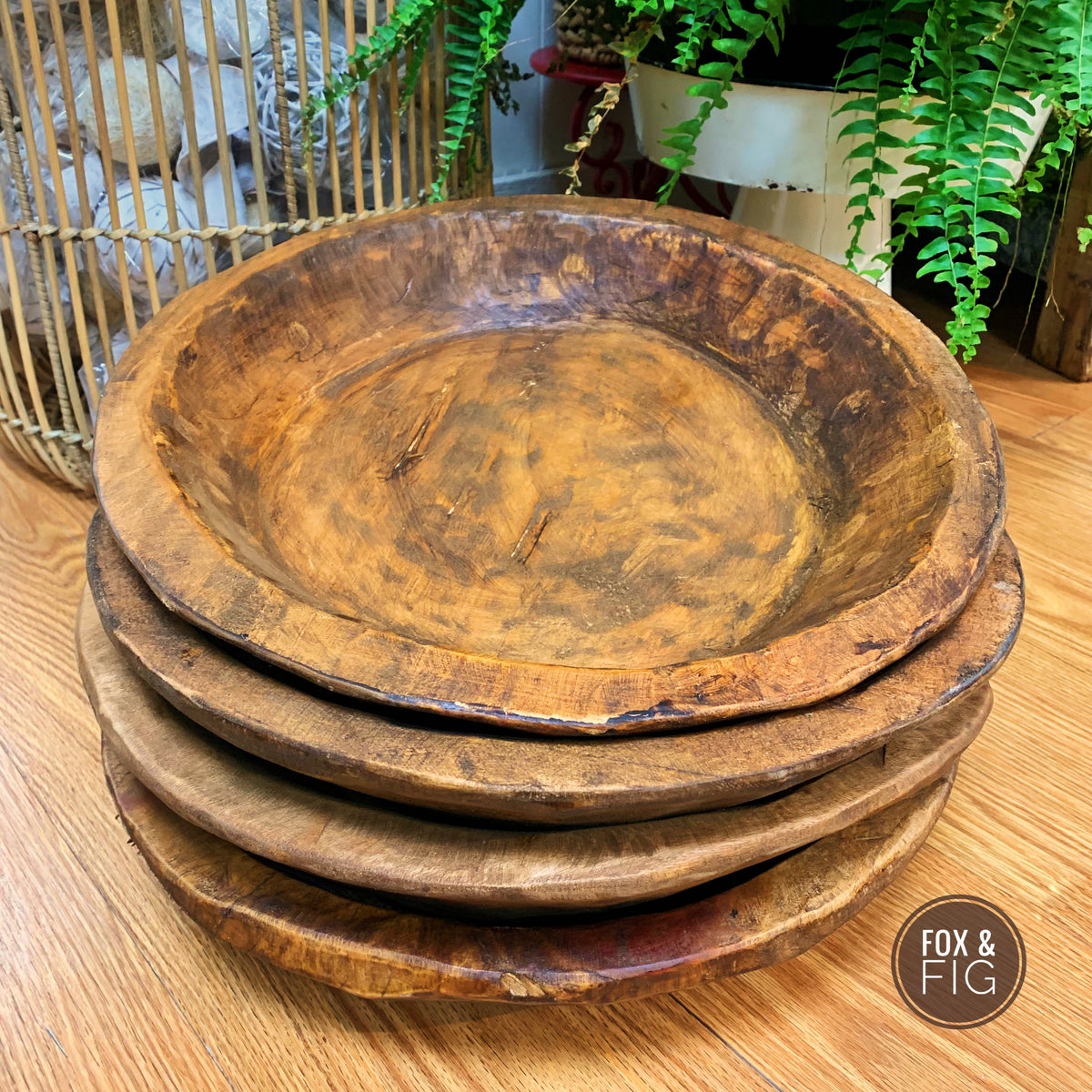 Large Round Dough Bowls ~ 2 Styles – Fox & Fig