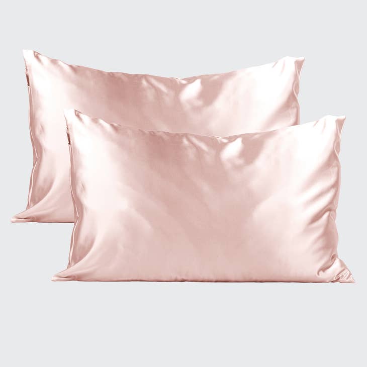 The Satin Pillow Case Set of 2 ~ Blush