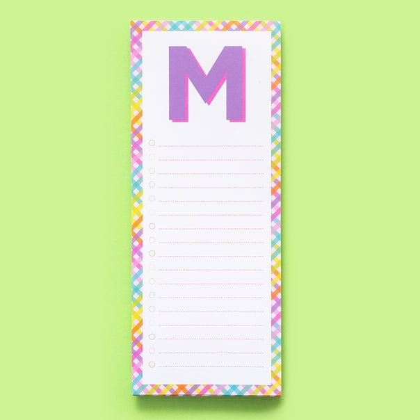 Letter List Pads ~ A-Z