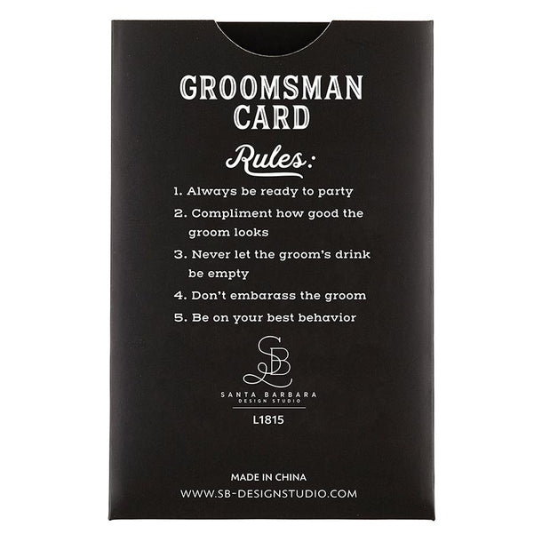 Grooms Man Card Bottle Opener