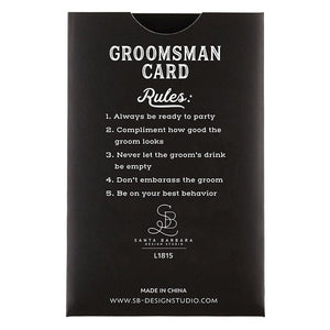 Grooms Man Card Bottle Opener