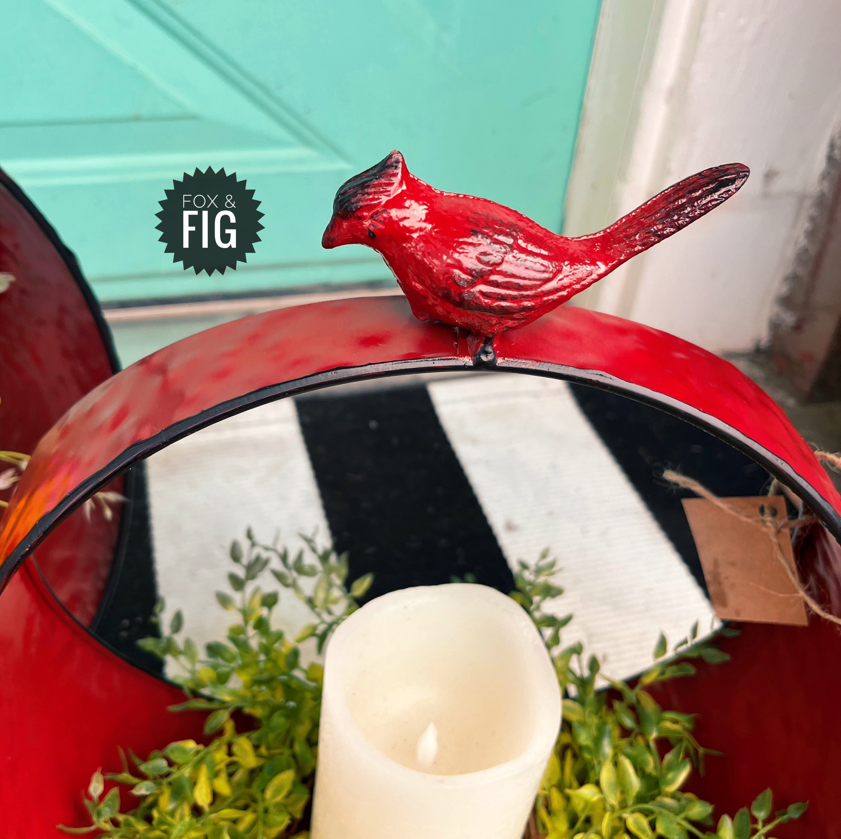 Cardinal Candle Holder ~ 2 Sizes