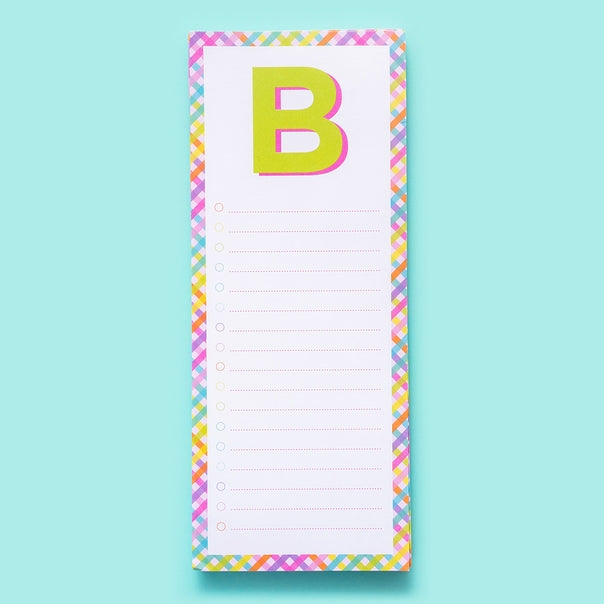 Letter List Pads ~ A-Z