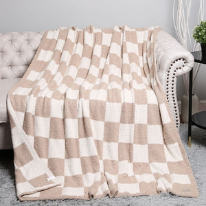 Checkerboard Patterned Throw Blankets ~ Various Styles