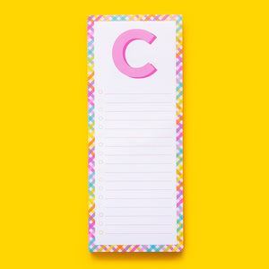 Letter List Pads ~ A-Z