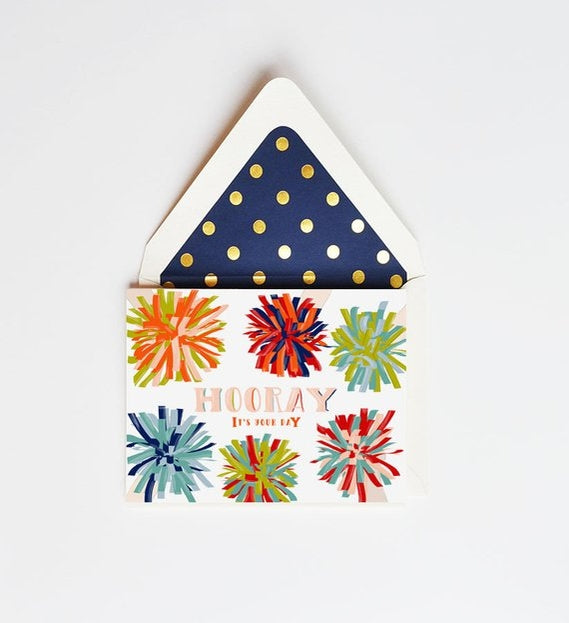 The First Snow Hooray It's Your Day Card