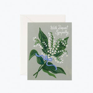 Rifle Paper Co. Lily of the Valley Sympathy Card