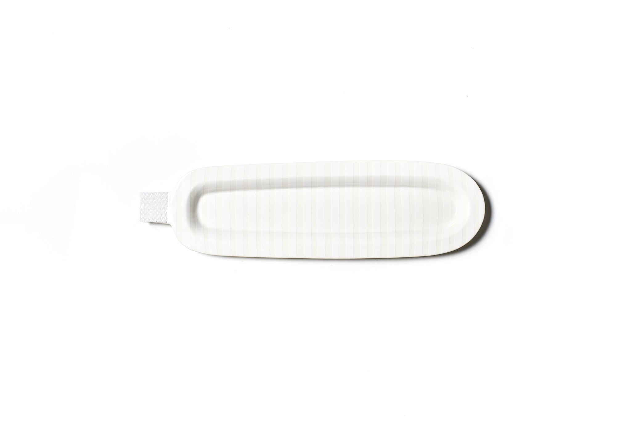 Happy Everything Stripe Mini Skinny Oval Tray ~ Various Colors