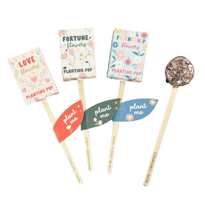 Garden + Gift Seed Planting Pops ~ Various Styles