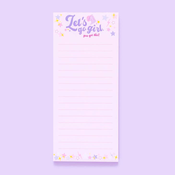 Let's Go Girl List Pad