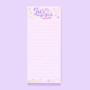 Let's Go Girl List Pad