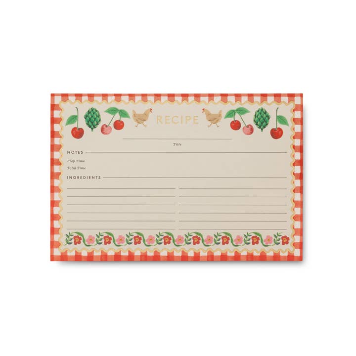 Rifle Paper Cherry Farm Recipe Cards