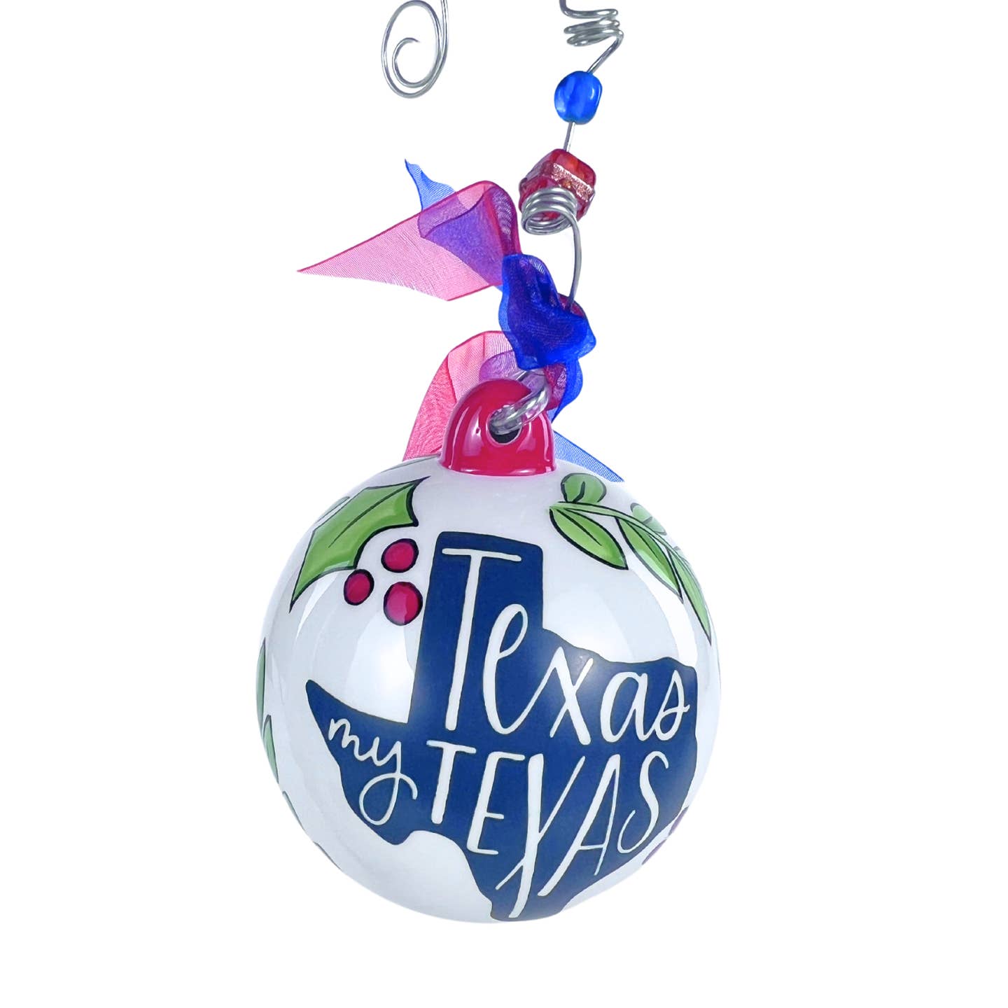 Yellow Rose Texas Ball Ornament