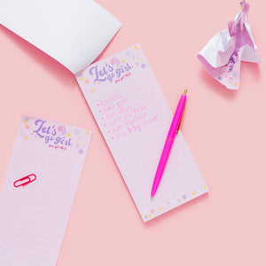 Let's Go Girl List Pad