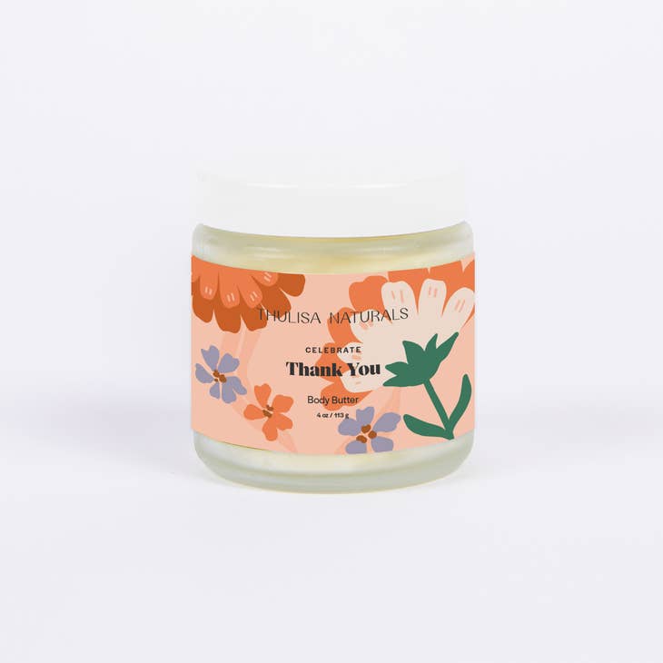 Body Butter with Happy Birthday and Thank You Wishes