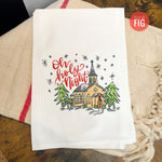 Oh Holy Night Tea Towel