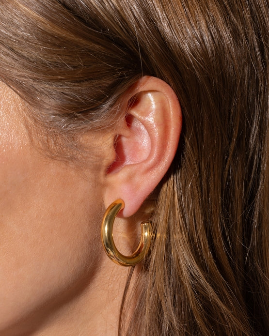 Terry Hoop Earrings