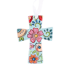 Ceramic Floral Crosses ~ Various Styles