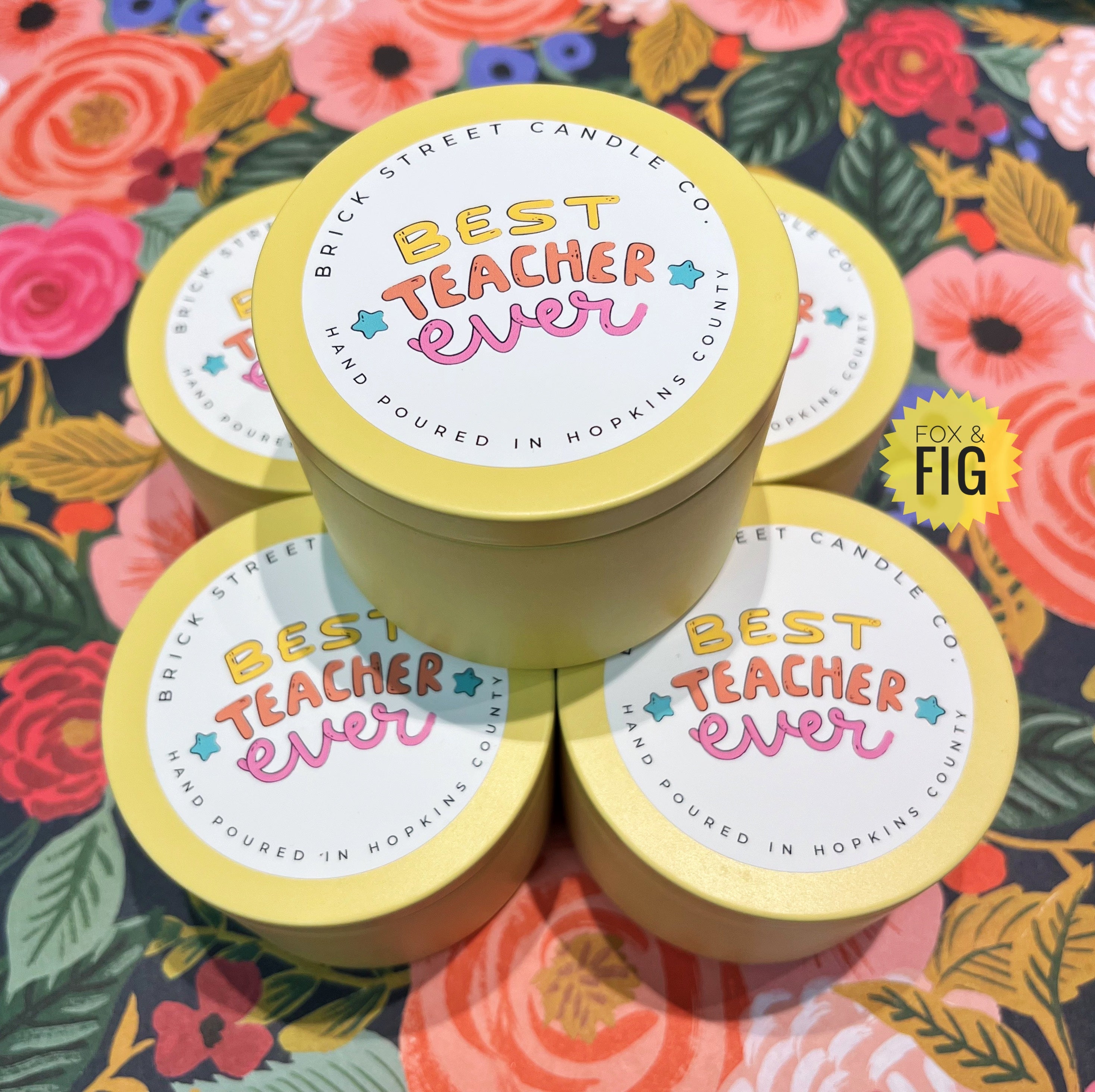 Brick Street Candle Co. ~ Teacher 9 oz. Candles