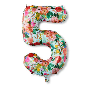 Garden Party Numbered Foil Balloons ~ 0-9