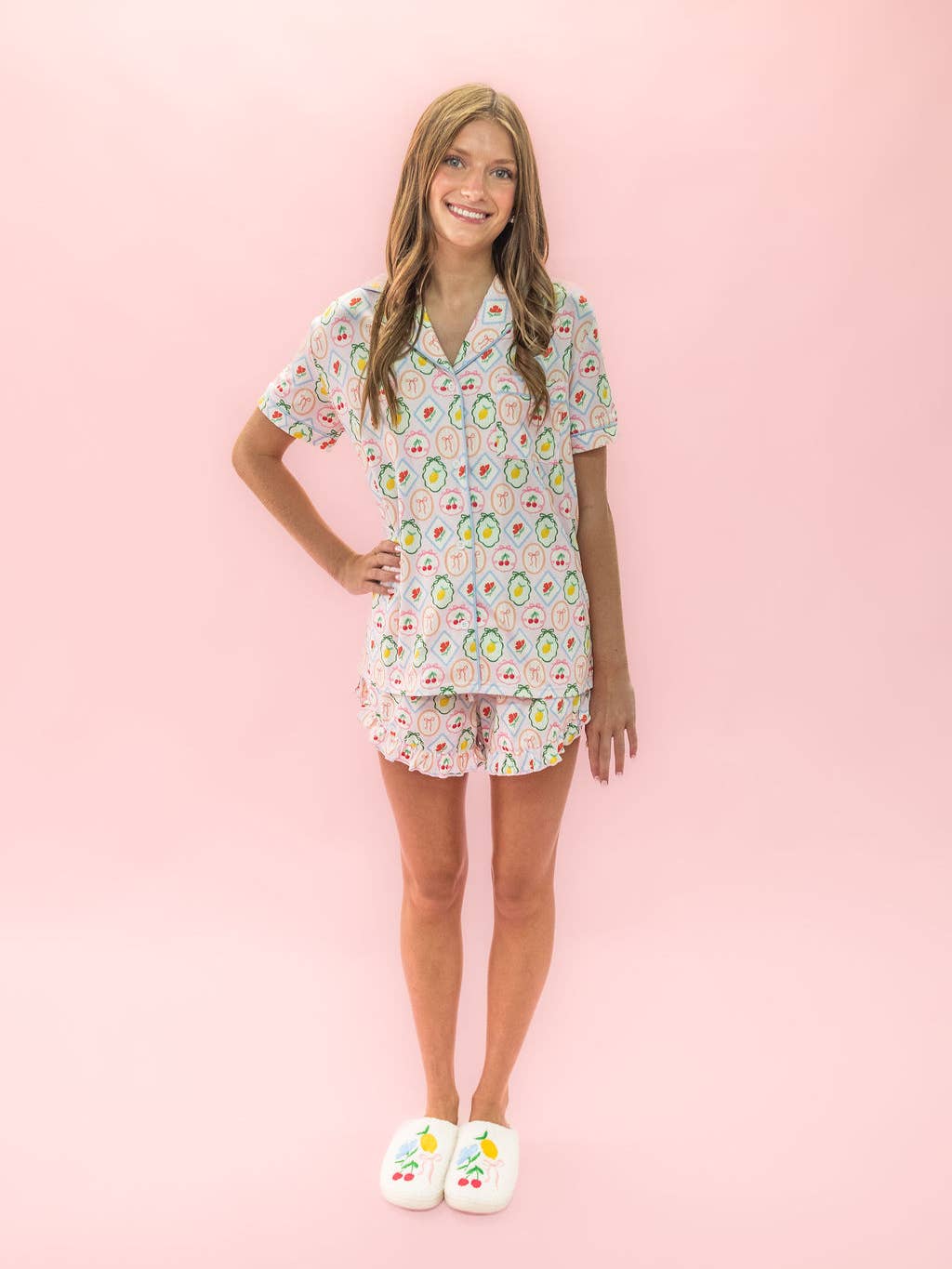 Ruffle Hem Shorts Pajamas ~ Various Styles and Sizes