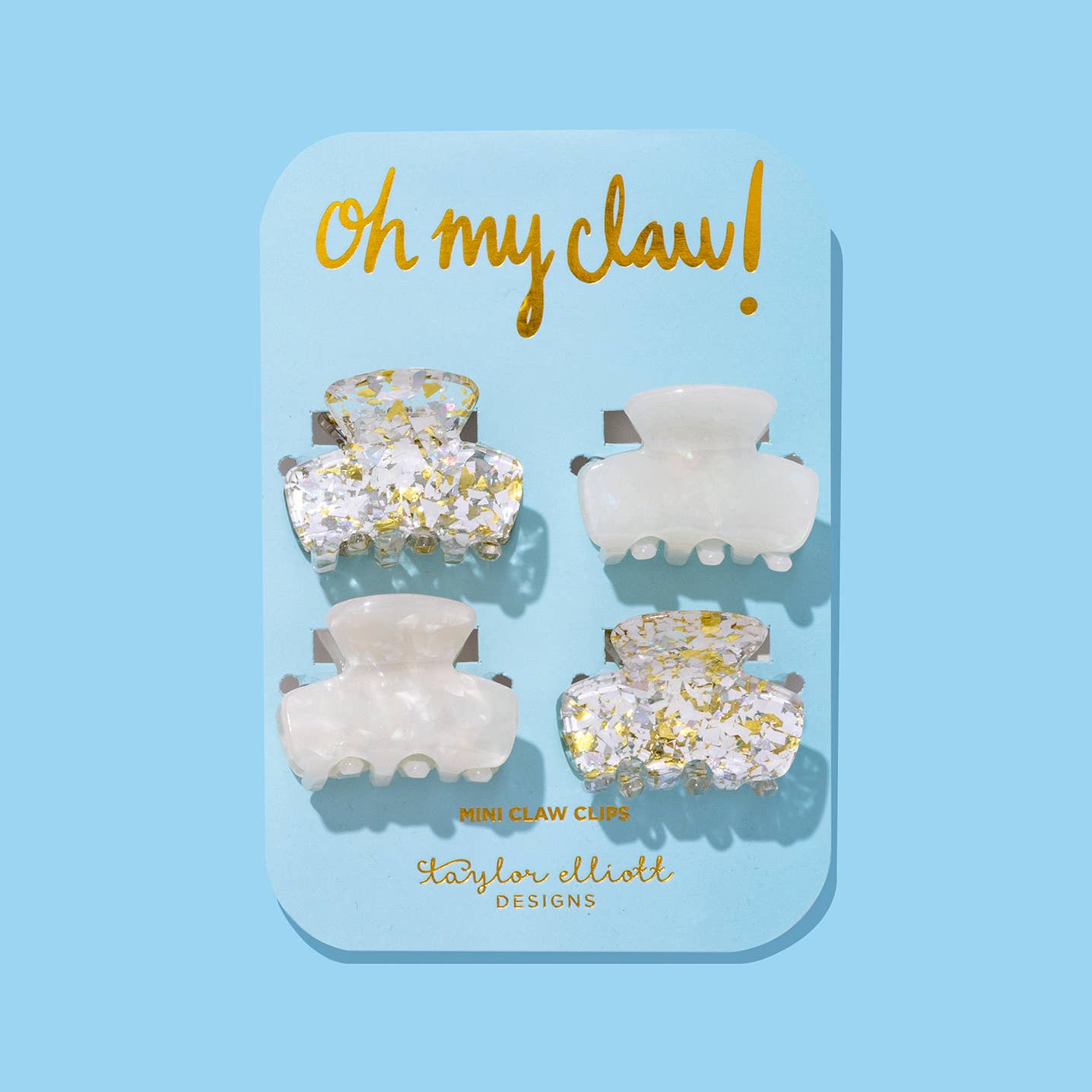 Mini Claw Clips Sets of 4 ~ Various Styles
