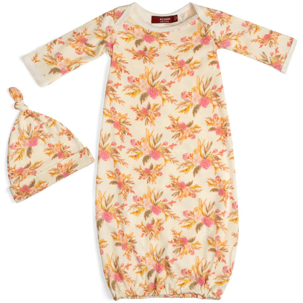 Milkbarn Gown & Hat Set