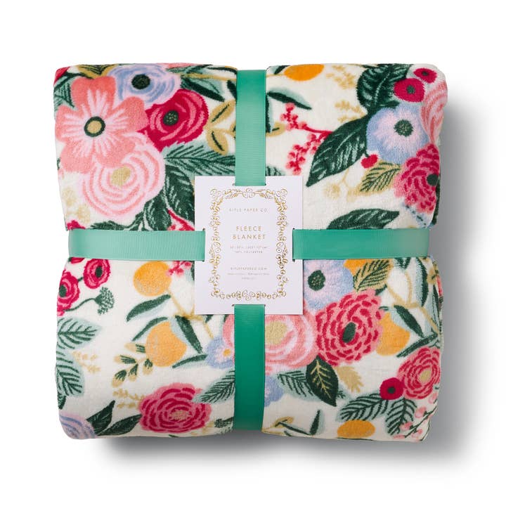 Rifle Paper Co. Garden Party Fleece Blanket