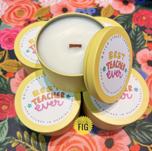 Brick Street Candle Co. ~ Teacher 9 oz. Candles