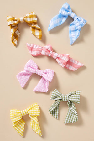 Gingham Hair Bows