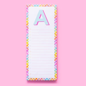 Letter List Pads ~ A-Z