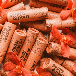 Poppy & Pout Lip Balm ~ 6 Flavors