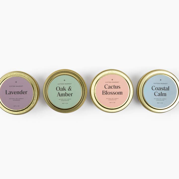 Travel Tin Soy Candles ~ Various Scents