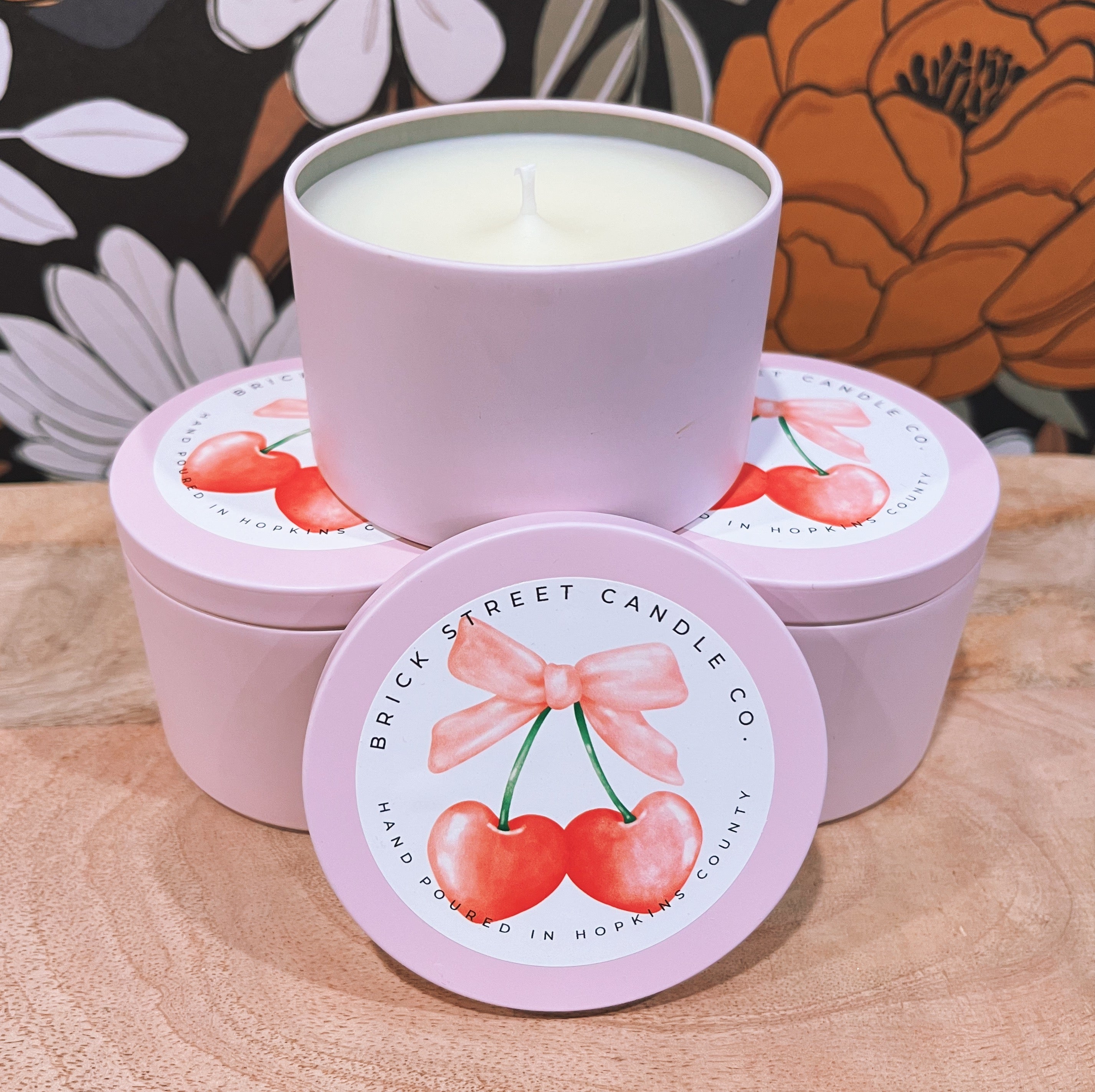 Brick Street Candle Co. Valentine's Candle Tins ~ Various Options