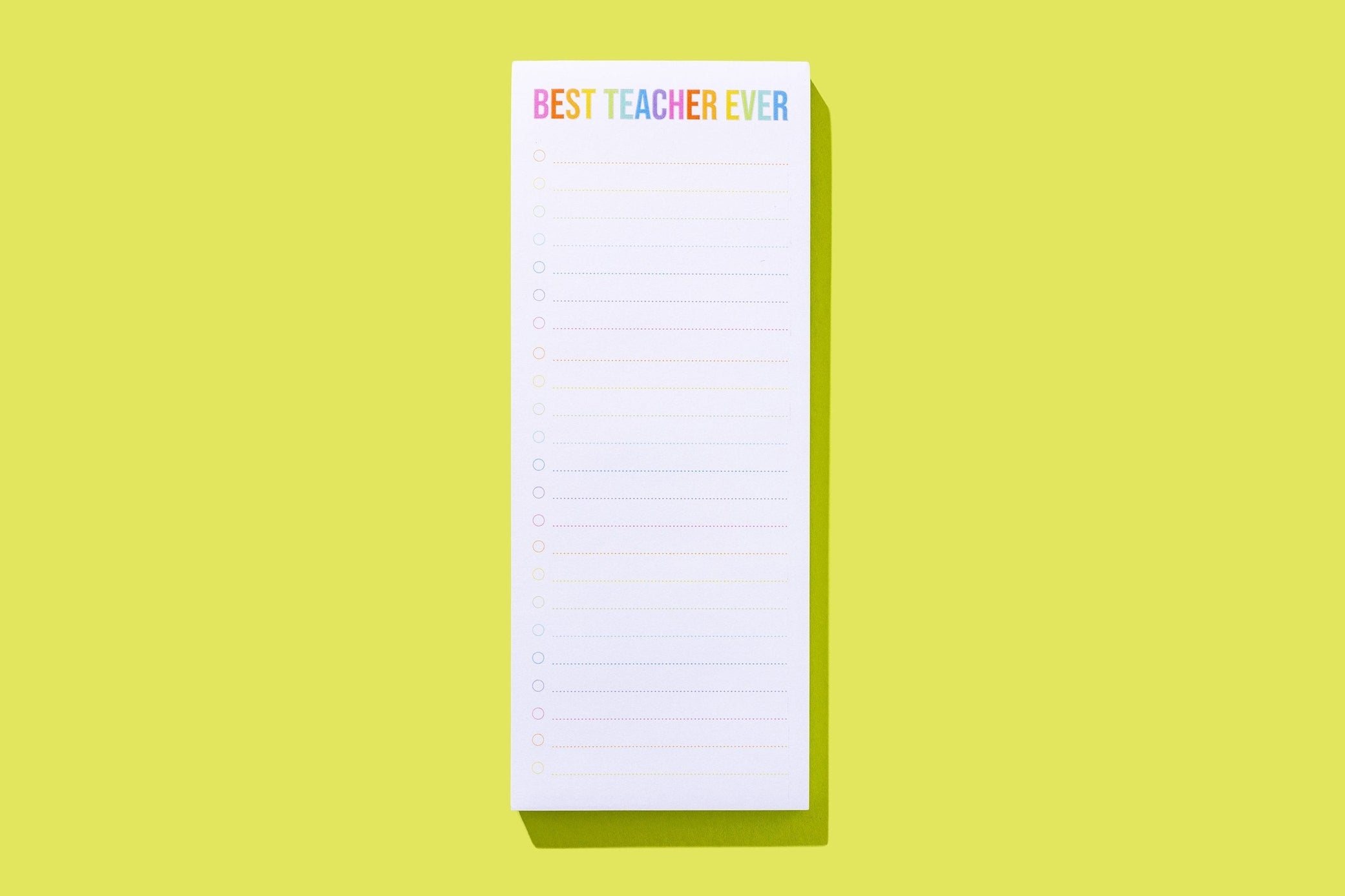 Best Teacher Ever Notepad List Pad