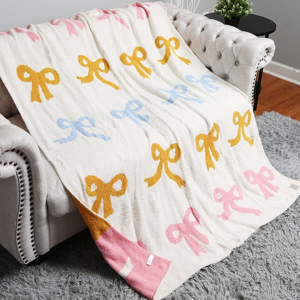 Ribbon Pattern Throw Blankets ~ Various Styles