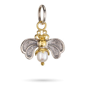 Waxing Poetic ~ Crystal Honeypearl Bee Charm