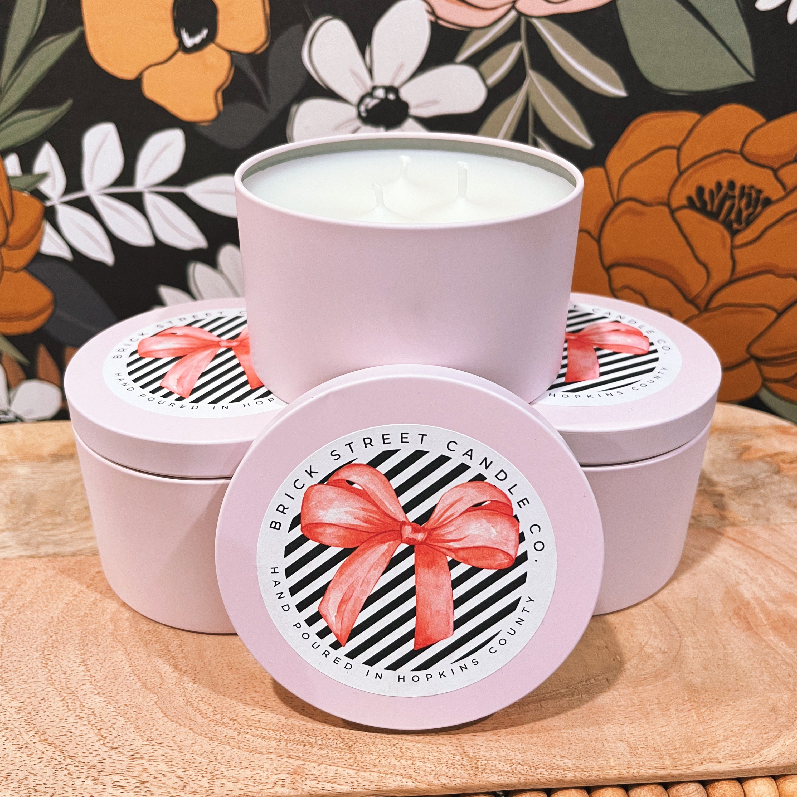 Brick Street Candle Co. Valentine's Candle Tins ~ Various Options