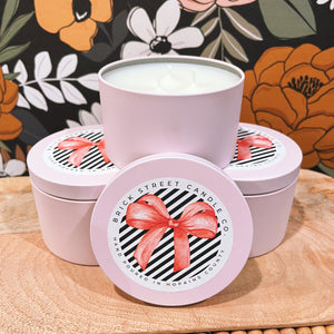 Brick Street Candle Co. Valentine's Candle Tins ~ Various Options