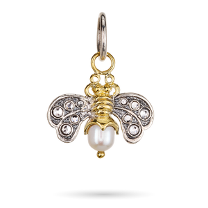 Waxing Poetic ~ Crystal Honeypearl Bee Charm