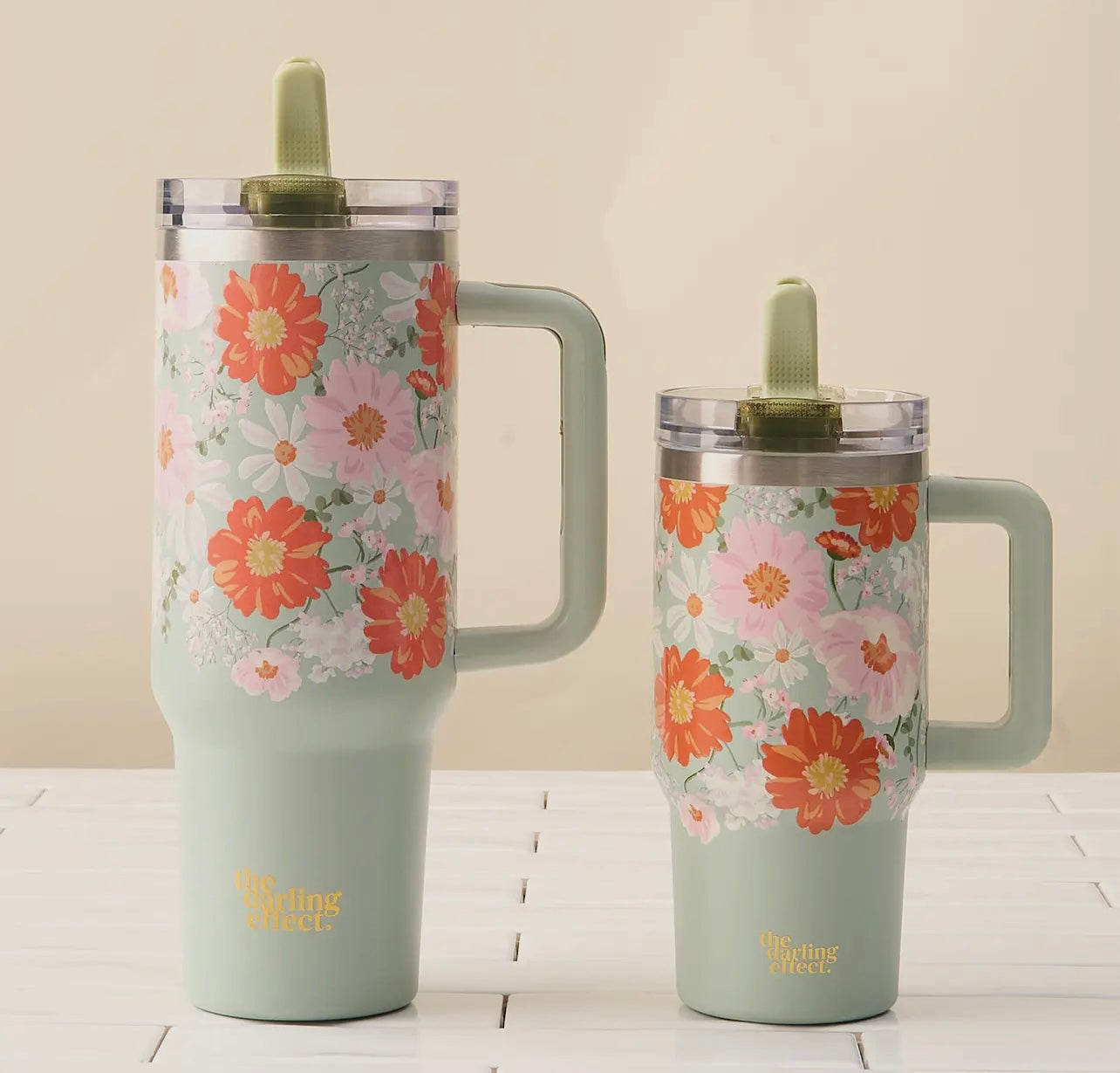 The Darling Effect Lifestyle Flip Straw Tumbler ~ Various Sizes and Styles