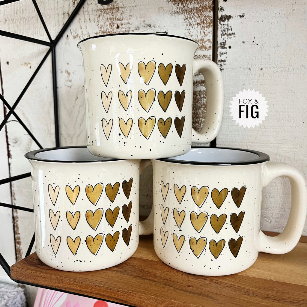 Ombre Hearts Mug