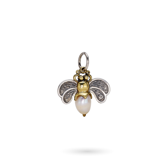 Waxing Poetic ~ Honeypearl Bee Brave Charm
