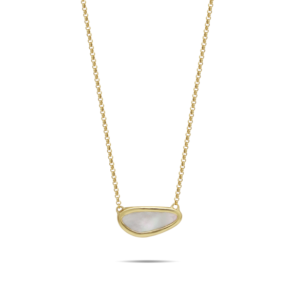 Waxing Poetic ~ Kristal Petite Dream Traveler Necklace ~ Mother of Pearl