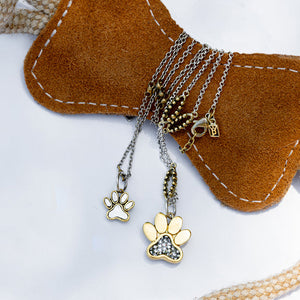 Waxing Poetic ~ Always Near Dog Paw Charm