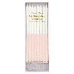 Glitter Dipped Candles ~ Pale Pink