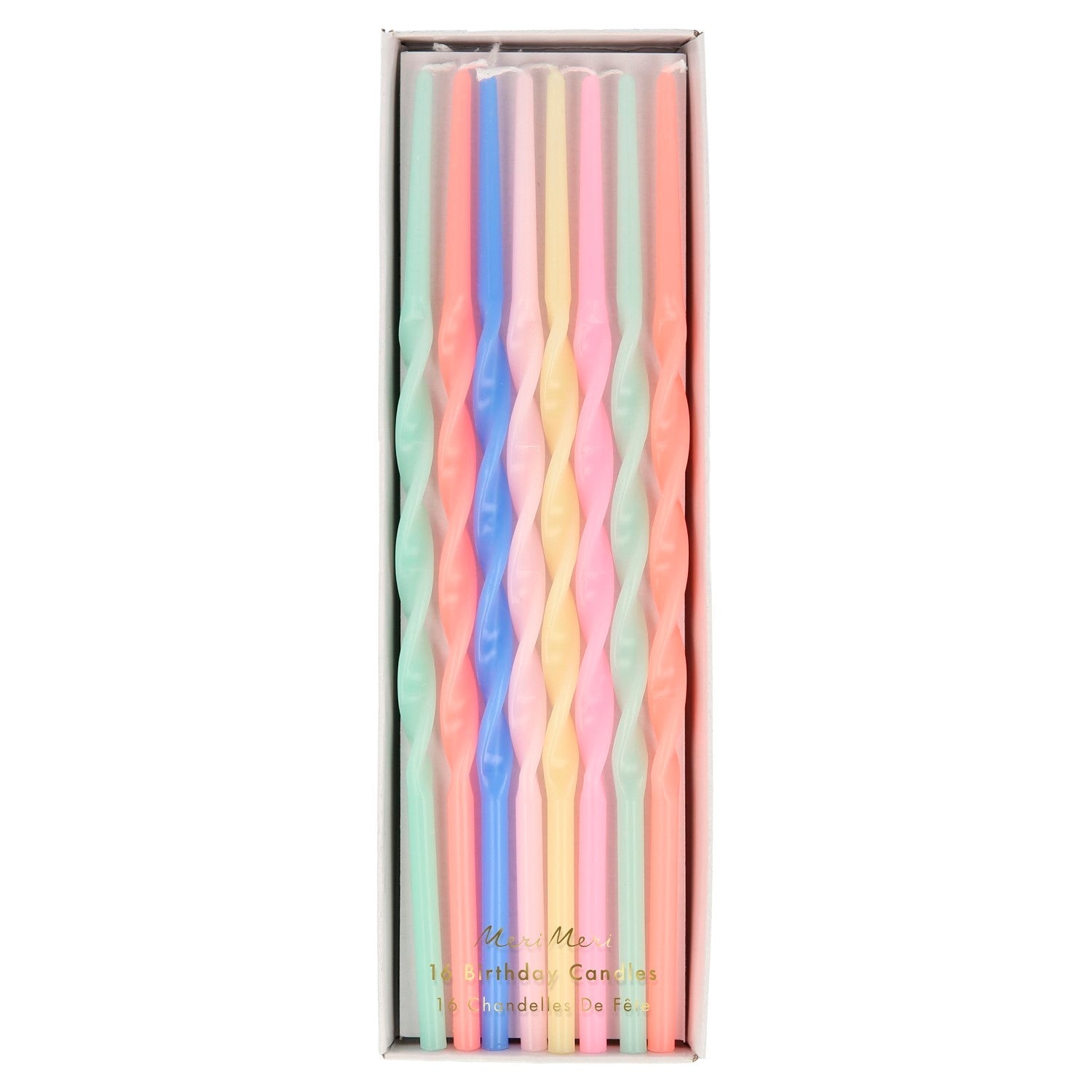 Twisted Long Candles ~ Various Colors