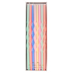 Twisted Long Candles ~ Various Colors