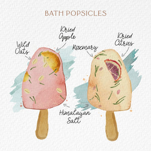 Botanical Bath Clay Pops ~ Various Scents