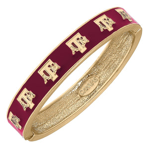 Collegiate Enamel Hinge Bracelets ~ Various Styles